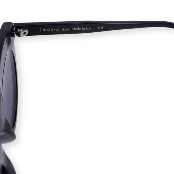 illesteva Sunglasses Boca Womens Black Handmade IT - Picture 11 of 11